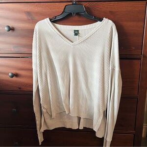 Wild Fable Off-White V-Neck